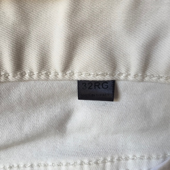 Like new John Varvatos china white cream jeans straight to taper size 32 reg - Picture 6 of 9